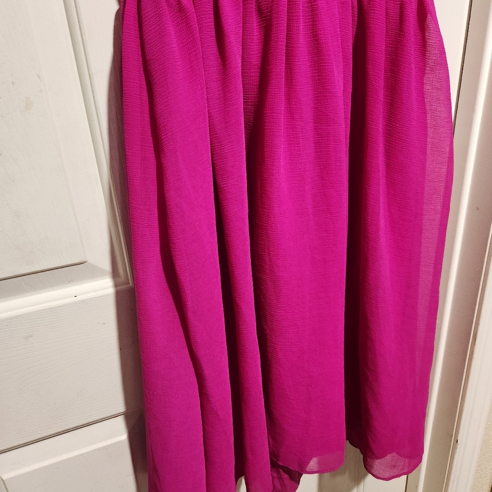 HATCH Celeste Fuschia Pink Sleeveless Smocked Dress Size S/M - Picture 13 of 14